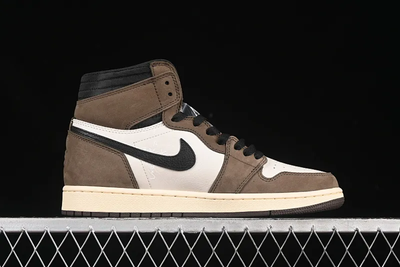 All Categories Air Jordan Jordan Series Basketball Shoes Air Jordan 1 High Pure Original Travis Scott x Air Jordan 1 High OG AJ1 Reverse Hook Limited Edition CD4487-100
